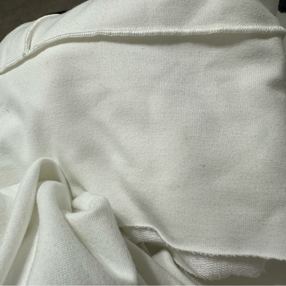 Spanx White Off White Perfect Length Dolman Sweatshirt Size Medium - Picture 6 of 6